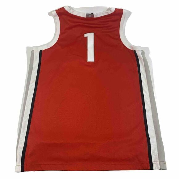 Ohio State Buckeyes Jersey Mens Large Red #1 Basketball Nike Dri Fit Elite Sewn - Picture 10 of 11